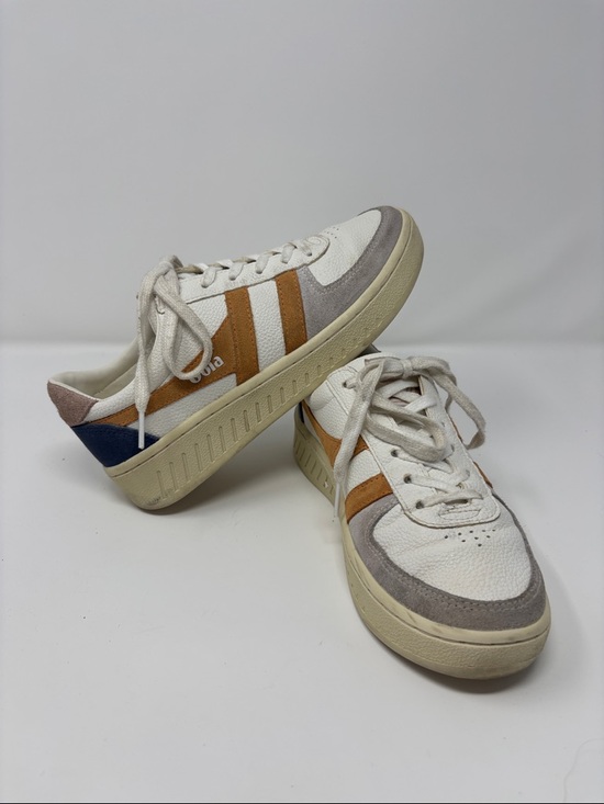 Gola Shoes - Gola White & Tan Low-Top Sneakers 6